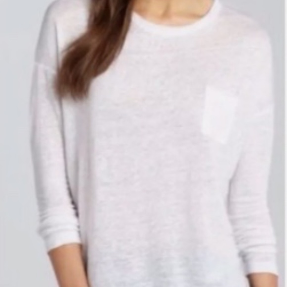 Vince Long Sleeve Linen Top - Picture 10 of 10